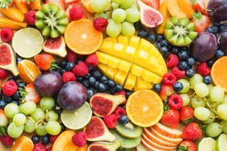 Pile of various kinds of fruit