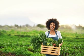 Woman on a farm