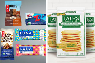 Clif bar and Tate's Bake Shop products