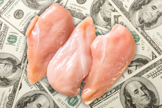 Money and chicken