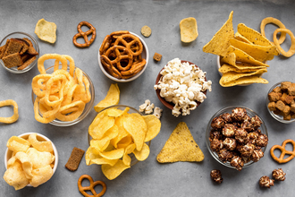 variety of sodium-reduced snacks